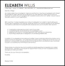 Fraud Investigator Cover Letter Sample Cover Letter Templates Examples