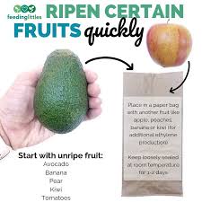 Need To Quickly Ripen An Avocado Or Other Fruit Try This Paper Bag Trick This Is A Great Trick For Baby Led Weaning To So How To Ripen Avocados Avocado Fruit