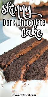 A banana dipped in chocolate is a classic dessert, but cutting the banana into. Skinny Dark Chocolate Cake Low Calorie Sweetordeal Com Recipe Dark Chocolate Cakes Dark Chocolate Cake Recipes Decadent Chocolate Cake