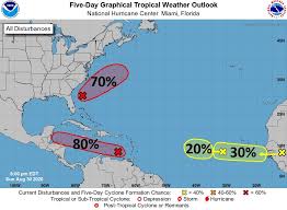 Some caribbean islands, such as the island of st. High Chance Of 2 Tropical Depressions Forming In Atlantic Over Next 5 Days National Hurricane Center Says Myfox8 Com