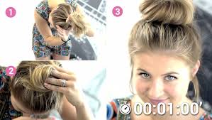 L'aide de pinces pour des cheveux courts poids : Apprenez A Realiser Un Chignon Meme Sur Cheveux Mi Longs