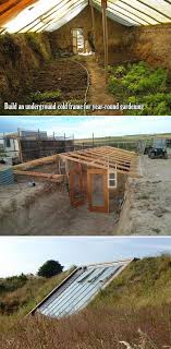 build an underground cold frame for year round gardening cold frame backyard winter garden