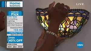 It S Exciting Lighting Battery Powered Wall Sconce Youtube