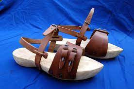 St Thomas Guild Ca 1370 Netherlands Medieval Woodworking Furniture And Other Crafts Making Wooden Pattens Prin Patten Historical Shoes Medieval Shoes