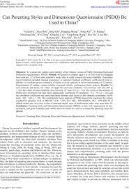 Read up on the latest in parenting tips, different parenting styles and get expert advice all in one place. Can Parenting Styles And Dimensions Questionnaire Psdq Be Used In China