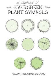 Drawing Plant Symbols Practice Sheet Simple Landscape Design Plant Drawing Landscape Design Drawings