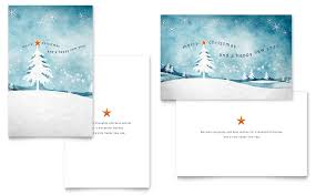 Sometimes, you cannot find the right card to express your feelings, but microsoft word allows you to type in your own words. Winter Landscape Greeting Card Template Word Publisher