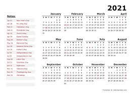 Customize the word template at a glance using our online calendar maker tool. 2021 Year Calendar Word Template With Holidays Free Printable Templates