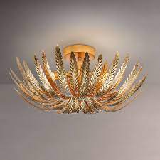 Written by ameliaon march 14, 2017. John Lewis Partners Montserrat Leaf Semi Flush Ceiling Light Gold Ceiling Lights Bedroom Ceiling Light Semi Flush Ceiling Lights