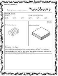 Freebie 5th Grade Math Warm Ups Morning Work Bell Ringers Homework 5th Grade Math Math Fifth Grade Math