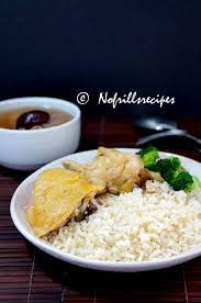 Herbal Chicken Rice Confinement Food Rice Cooker Recipes Chicken Rice
