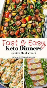 45 Easy Keto Dinner Ideas Lazy Keto Meals Seeking Good Eats Keto Recipes Dinner Keto Meal Prep Keto Recipes Easy