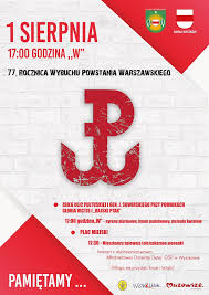 Jak poinformował mokotowski ratusz, ze względu na remont, do parku gen. 77 Rocznica Wybuchu Powstania Warszawskiego Miasto Wyszkow