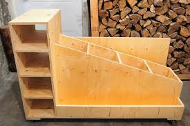 Natural wood kitchen cart with storage. Kreg Tool Innovative Solutions For All Of Your Woodworking And Diy Project Needs