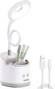 Maybe you would like to learn more about one of these? Desk Lamp Kids With Small Night Light Led Usb Rechargeable Student Table Lamp Dimmable Eye Caring Cute Study Computer Lamp For Office Dorm Touch Control Flexible Gooseneck Phone Pen Holder Grey