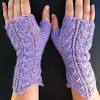 Lace fingerless gloves crochet pattern. 3