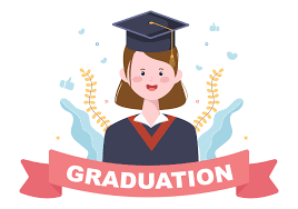 Happy Graduation Day Of Students Celebrating Background Vector Illustration  Wearing Academic Dress, Graduate Cap And Holding Diploma In Flat Style  3715672 Vector Art At Vecteezy