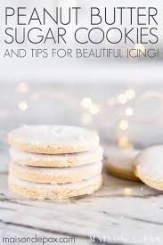 Iced Peanut Butter Sugar Cookies Maison De Pax Recipe Butter Sugar Cookies Yummy Desserts Easy Peanut Butter Cookie Recipe