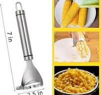 Corn Peeler, Corn stripper for corn on the cob remover tool,Stainless steel multifunctional Kitchen Grips Corn planer Cob Cutter kernels, with Hand ...