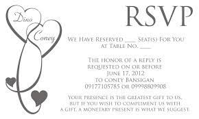 Wedding Invitation Reply Card Wording