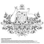 Australian Coat Of Arms Black And White Australia Themed Colouring Pages Australian Coat Of Arms Coloring Pages Australia Colours