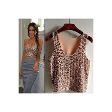 Black And Gold Tops Ladies Gold Sequin Crop Top Short Tops Sequin Tops Party Clothes Rose Gold Crop Top Women S Clothes S Gold Sequin Crop Top Party Crop Tops Crop Tops Women