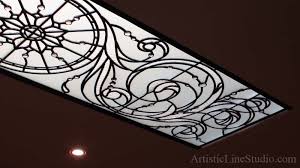 Maybe you would like to learn more about one of these? Stained Leaded Glass Skylight Ceiling W Acanthus Leaf Ornament
