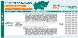 Conoce las zonas y horarios. Corte De Energia Electrica En Cuatro Distritos De Arequipa Edicion Correo