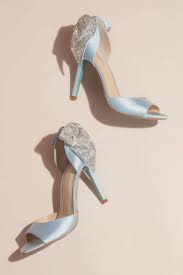 Your wedding dress should make you feel more beautiful than ever. Blue Wedding Shoes And Heels David S Bridal