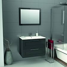 Meuble Lio Gris Mat 80 Cm Mr Bricolage Meuble De Salle De Bain Salle De Bain Meuble