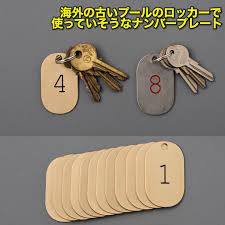 lunar calendar plate key tag selected by ハイロック 1 100円 税抜 海外の古いプールのロッカーで使っていそうなクラシックなナンバープレート 自分が持っている普通の鍵を束ねてこれを付けるだけでかなり雰囲気が出ま キーホルダー キーリング