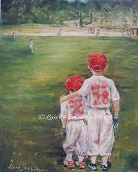 Baseball Children Boys Art Print By Laurieshanholtzer On Etsy Baseball Painting Sports Art Print Artist