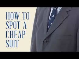 Great savings & free delivery / collection on many items. How To Spot A Cheap Suit