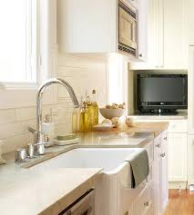 limestone countertop transitional