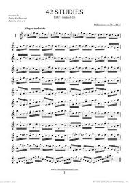Kreutzer Studies 1 21 Part I Sheet Music For Violin Solo Clarinet Sheet Music Sheet Music Violin Music