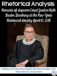 Free Lesson Ruth Bader Ginsburg Speech Analysis In 2020 Teaching Reading Comprehension High School English Ruth Bader Ginsburg