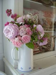My beloved peonies were out of season, so my florist suggested garden roses. Pink Peonies And English Roses Beautiful Flower Arrangements Pink Peonies Flower Arrangements