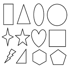 Basic Shapes Clip Art Black And White A Church Helped Coloring Page Google Search Shape Coloring Pages Basic Shapes Coloring Pages
