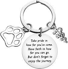 Questions about the cvm gift shop? Veterinarian Graduation Inspirational Gifts Vet Tech Keyring Take Pride In How Far You Ve Come Veterinary Gift Encouragement Veterinarian Tech Nurse Gift Future Veterinary Gift Amazon Co Uk Luggage