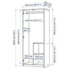 Kleiderschrank 3 turig brimnes weiss in 2019 products brimnes. Brimnes Kleiderschrank 2 Turig Weiss 78x190 Cm Ikea Osterreich