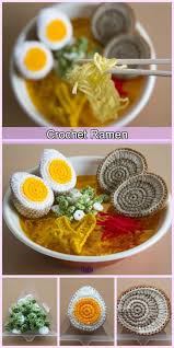 How to say ramen in japanese. Crochet Japanese Ramen Noodles Look So Real Crochet Food Crochet Mobile Diy Crochet