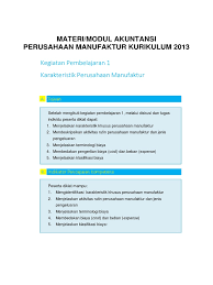 Pengeluaran sebelum persaraan membenarkan anda mengeluarkan simpanan. Akuntansi Perusahaan Manufaktur Pdf