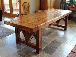 This is the type of dining said you'd see in a biker club house or made by a gifted welder and artist. Rustic Dining Table With Bench Rustic Kitchen Tables Small Rustic Dining Table Rus Farmhouse Dining Room Table Unique Farmhouse Tables Rustic Dining Room Table