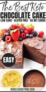 The Best Keto Chocolate Cake Recipe Keto Chocolate Cake Low Carb Recipes Dessert Low Carb Keto Recipes