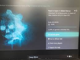 Unlocking the clean slate achievement can also unlock a marine gamer picture, which can be used when customizing player profiles. Road To Gears 5 Gilded Marcus Achievement Not Unlocking Gears 5 Gears Forums