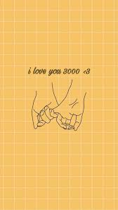I Love You 3000 Gele Achtergrond Achtergrond Iphone Pastel Geel