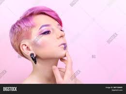 South koreans are adept at experimenting with new hair colors and trends. Sexy Girl Short Hair Image Photo Free Trial Bigstock