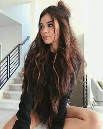 Messy Boho Long Curly Hair Styles Top Knot Half Up Medium Length Hair Styles Pretty Hairstyles Hair Lengths