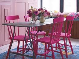 Pretty In Pink How To Add A Pop To Every Room Pink Dining Rooms Pink Dining Chairs Romantic Room Design