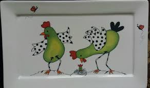 Plat Poule Les Porcelaines De Coco Peinture Sur Porcelaine Peinture Peinture Sur Ceramique